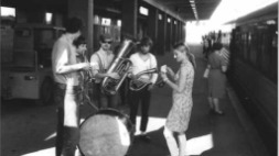 Jarkko and his friends at the 1966 Festinord conference. [Photo courtesy of Jarkko Metsätähti]
